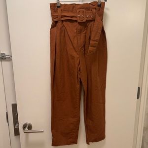 Paper bag waist trousers